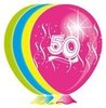 Ballonnen 50 jaar swirl 8 stuks