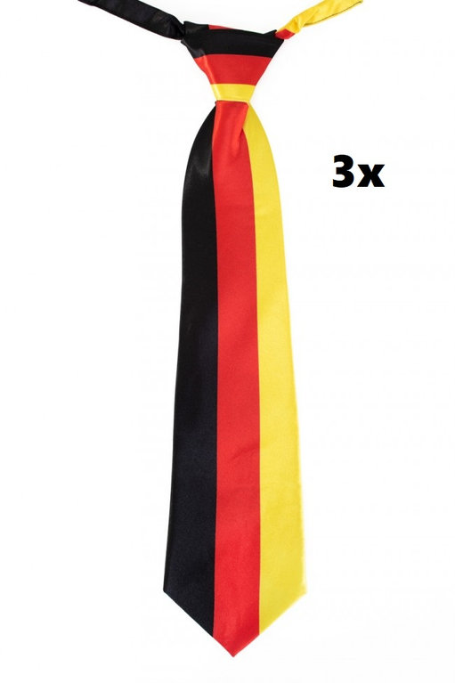 3x Stropdas Duitse vlag