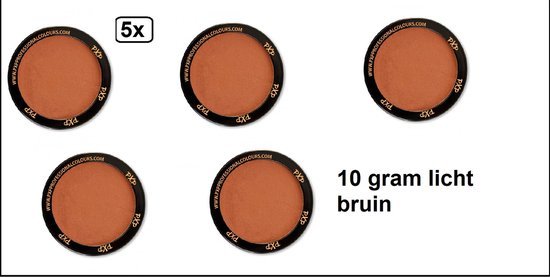 5x PXP Professional Colours 10 gram Licht bruin