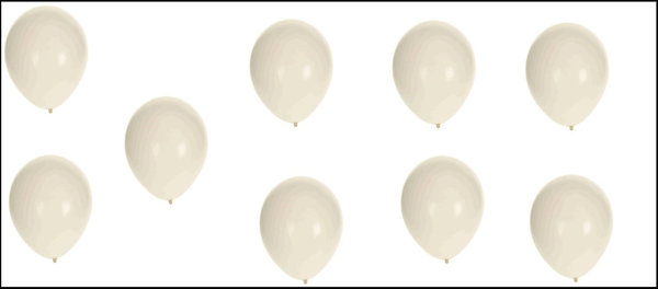 Ballonnen  wit