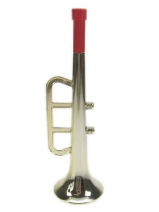 12x Trompet goud plastic