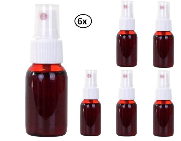 6x Kunst bloed in spray flesje 28.3 ml