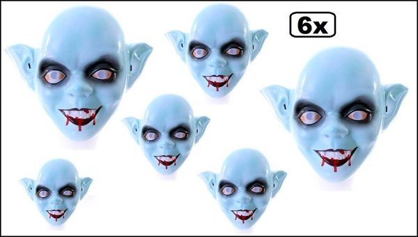 6x Zombie masker Zoon