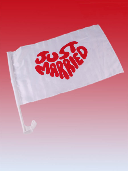 Autovlag "Just Married" per 2 SALE
