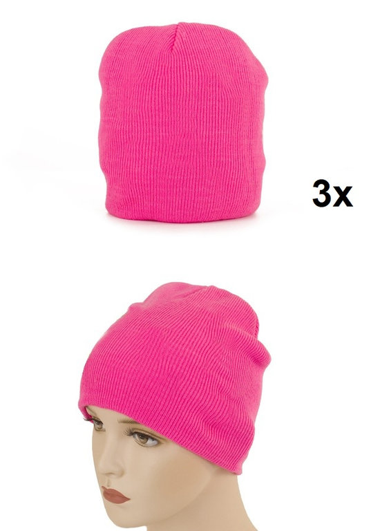 3x Muts neon pink
