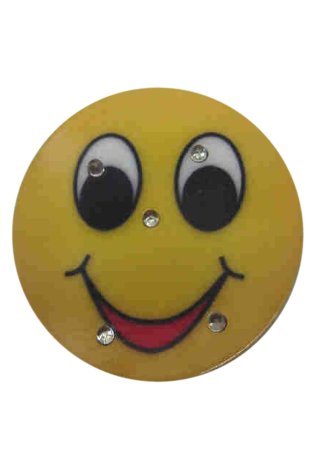 Button smiley met licht