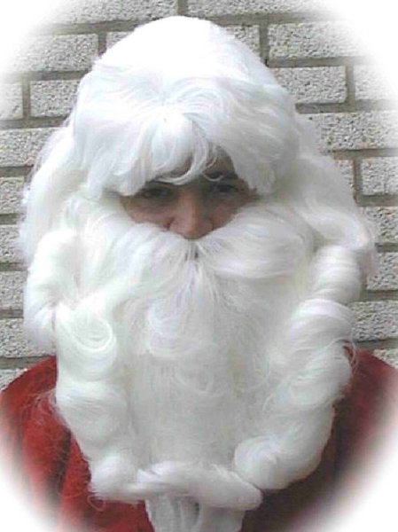 Kerstman haarstel pruik+baard+snor