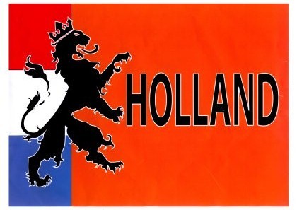 Retro vlag Holland recht
