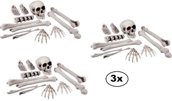 3x Halloween zak botten per 12 items