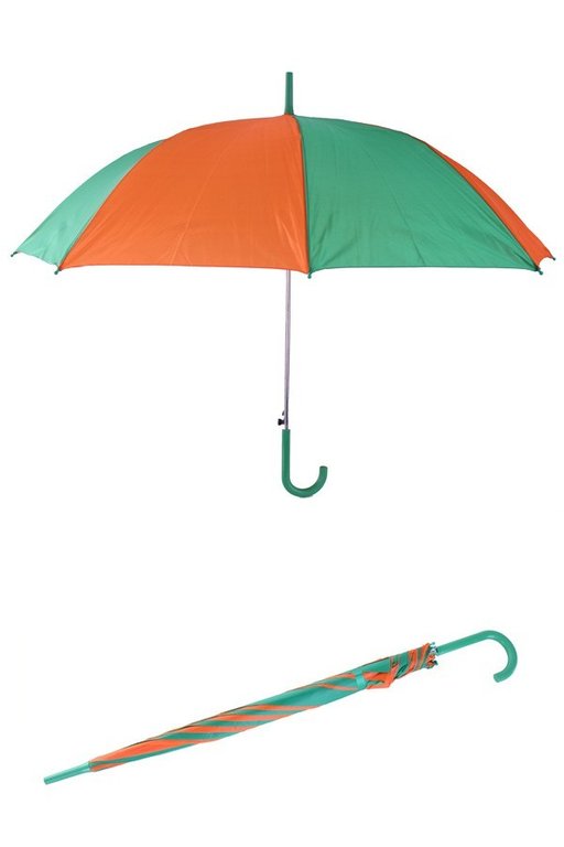 3x Paraplu oranje/groen 59 cm.
