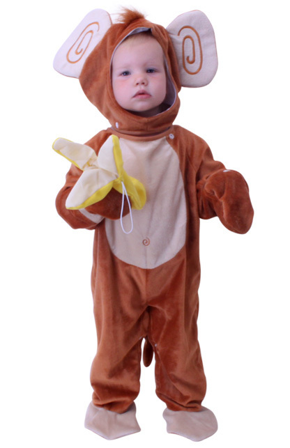 Baby aapje met banaan mt.98