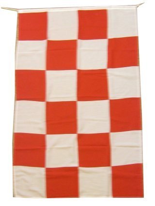 Vlag de luxe rood/wit mt. 150x90 cm