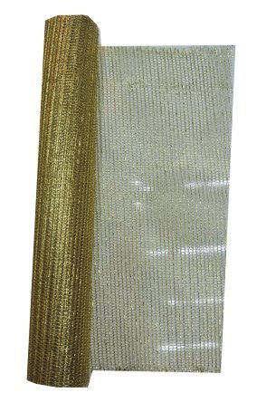 Deco-tule op rol goud 450 cm/48 cm