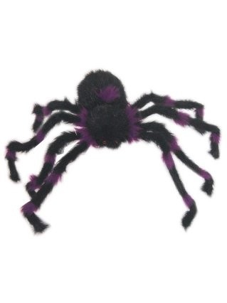 Grote harige spin neon 70cm oranje/zwart
