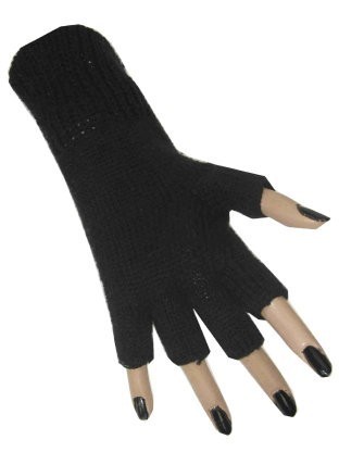 5x Vingerloze handschoen zwart