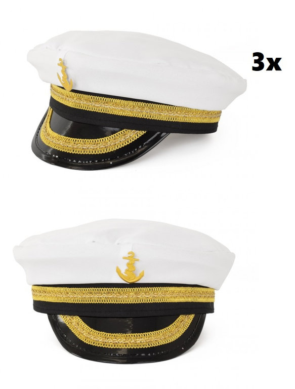 3x Kapitein/Admiraal pet Nicholas