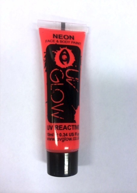 Neon Face & Body Paint 10 ml Rood