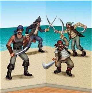 Wandecoratie piraten crew