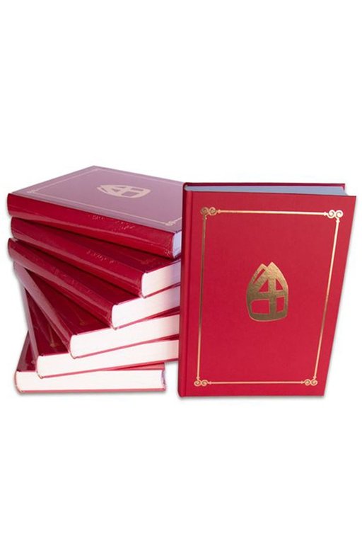 Sinterklaas boek met opdruk mijter met 350 pagina's