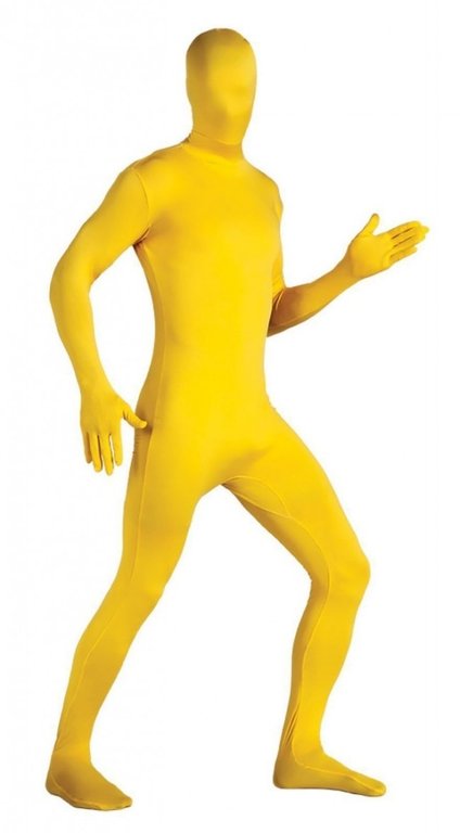 Morphsuits geel mt L/XL