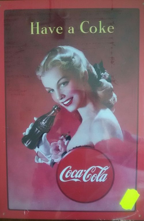 Vintage wandplaat Have a Coke metaal