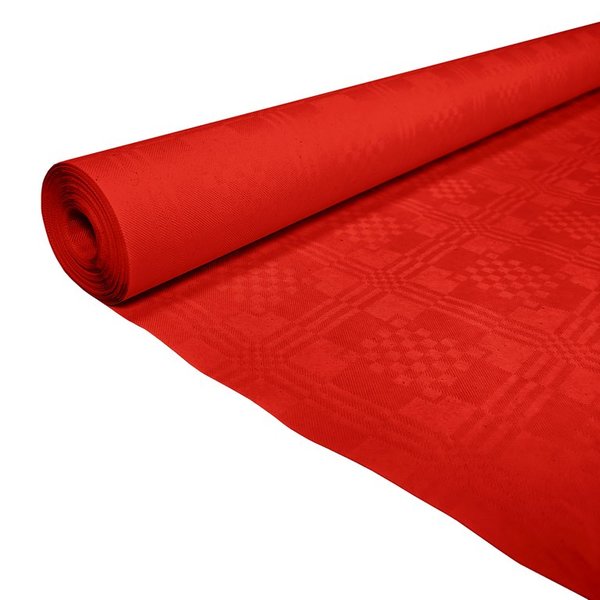 2x Tafelrol tafelkleed rood 120cm x 800cm papier