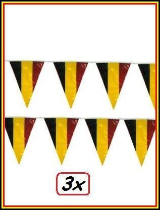 3x vlaggenlijn Belgie 10 meter
