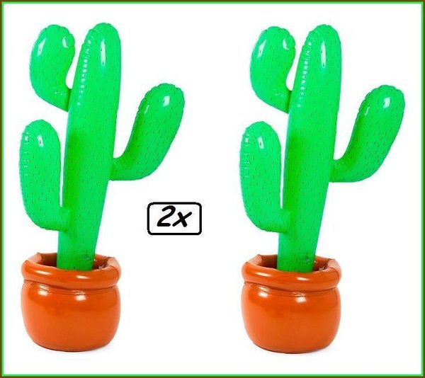 2x Opblaas cactussen
