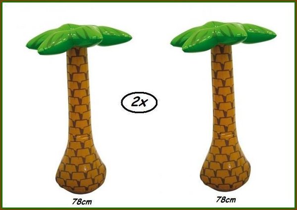 2x Opblaasbare palmboom 65cm