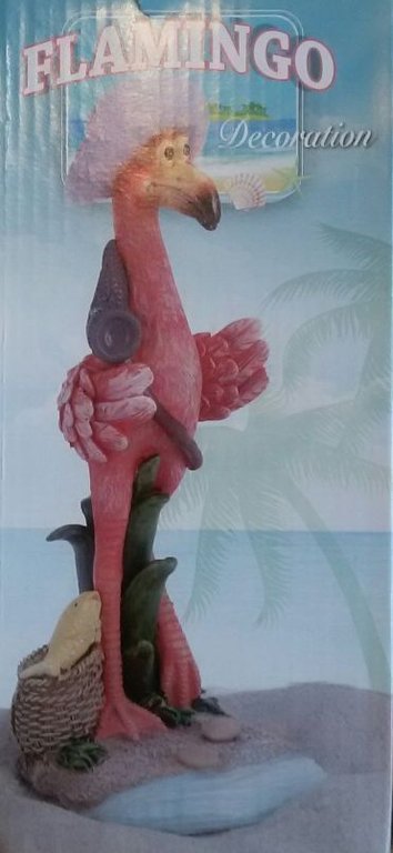 Funny Flamingo beeld 24cm
