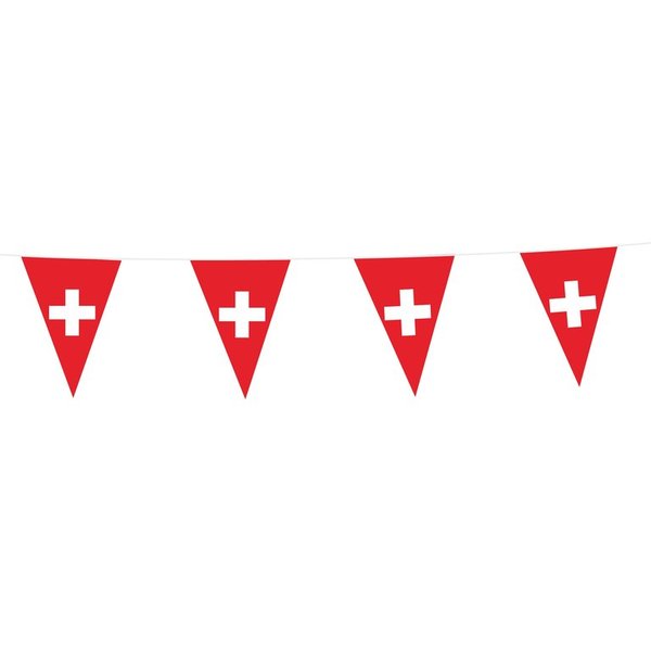 6x Vlaggenlijn Zwitserland 10 meter
