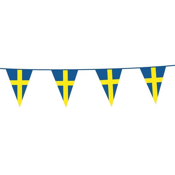 6x Vlaggenlijn Zweden 10 meter