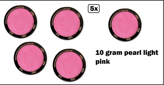 5x PXP Professional Colours 10 gram pearl light pink