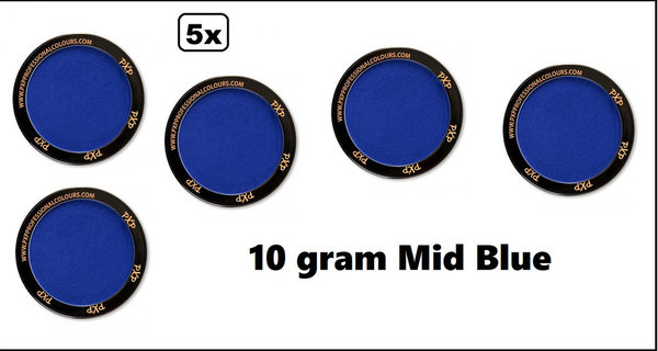 5x PXP Professional Colours 10 gram Mid Blue
