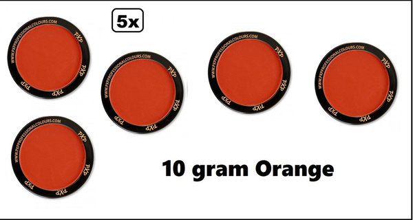 5x PXP Professional Colours 10 gram Orange